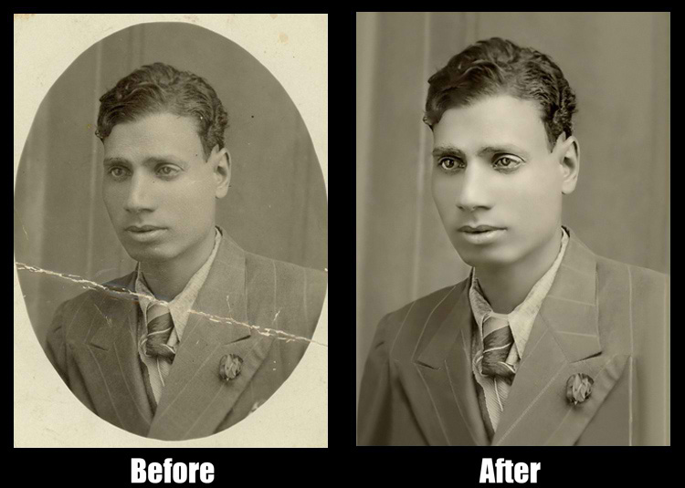 restoring old photos in photoshop elements