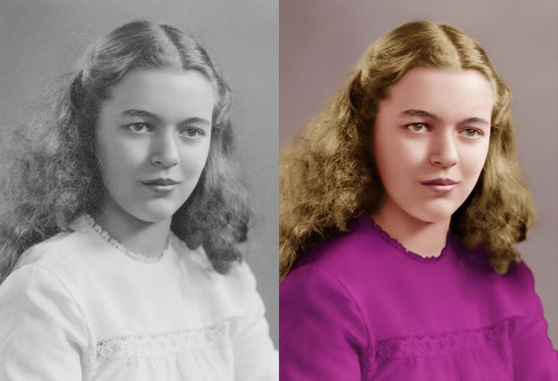 Photo restoration service, fix old photos