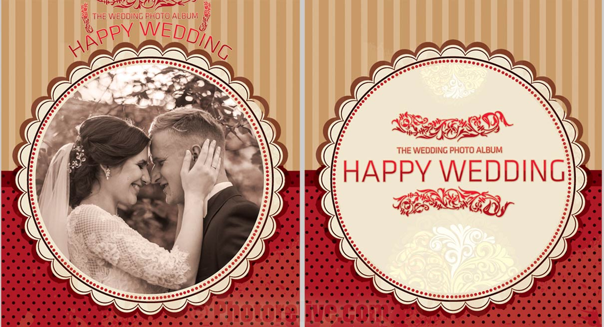 old wedding photos cover design