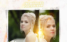 simple wedding photo retouching photo book